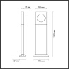 Ландшафтный светильник Odeon Light Como 6653/10GA