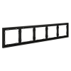 Рамка на 5 постов Voltum S70 VLS100508 (черный матовый)