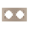 Рамка на 2 поста пластиковая Arlight FRM-PERIO-PL-2-GD 049753