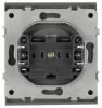 Розетка Эра Arktik 16-2106-06 без заземления 2P 16А-250В графит Б0071678