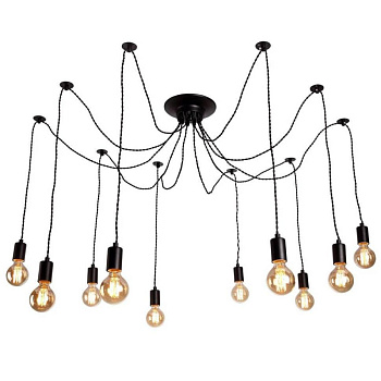 Подвесная люстра Arte Lamp 76 A9184SP-10BK
