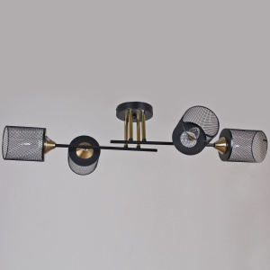 Потолочная люстра Reluce 38460-0.3-04 BK+COPPER