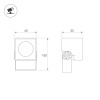 Прожектор Arlight ALT-BLOCK-S65x65-5W Day4000 (GR, 36 deg, 230V) 055238