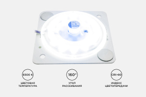 Светодиодная плата Apeyron 220В 2835 12Вт 6500К IP20 02-14