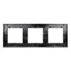 Рамка трехместная Arlight FRM-GLARE-GS-3-BK 043800