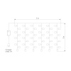 Гирлянда занавес Eurosvet 200-002 теплый белый 2*3м IP20