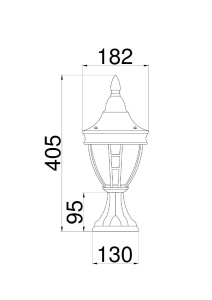 Ландшафтный светильник Maytoni Rivoli O027FL-01B