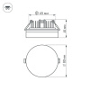 Встраиваемый светильник Arlight LTD-80R-Opal-Roll 5W Warm White 020809