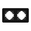 Рамка на 2 поста стеклянная Arlight FRM-OMALI-SFGS-2-BK 049709