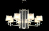 Подвесная люстра Crystal Lux Nicolas NICOLAS SP-PL8 NICKEL/WHITE