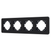 Рамка на 4 поста стеклянная Arlight FRM-OMALI-SFGS-4-BK 049717