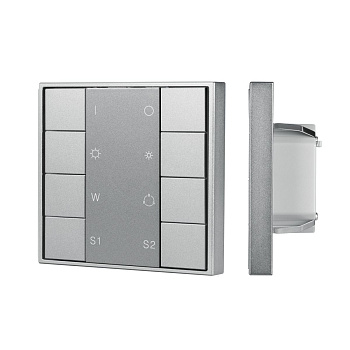 Кнопочная панель Arlight DALI-201-23-1G-2SC-RGBW-DT8-IN Silver (BUS, Frame) 048220