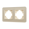 Рамка на 2 поста стеклянная Arlight FRM-OMALI-GS-2-GD 049695