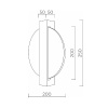 Настенный светильник LED4U L7366-2 BS