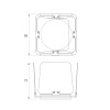Шторки кашетирующие Arlight LGD-ARTIFACT-BARNDOOR-R65 (BK) (Металл) 057160