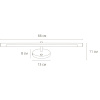 Подсветка для зеркал Arte Lamp Ronnie A8027AP-1GO