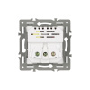 Механизм розетки с USB зарядкой Arlight SCT-MUAA-PL-WH (250V, 16A) 043733