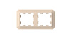 Рамка 2-ая, универсальная Systeme Electric AtlasDesign Antique Песочный ATN101202