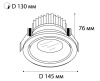 Встраиваемый светильник Italline IT06-6018 black 4000K