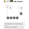Подвесная люстра Omnilux Pancone OML-52503-04