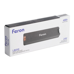 Трансформатор для светодиодной ленты Feron LB010 48W 24V IP20 53144