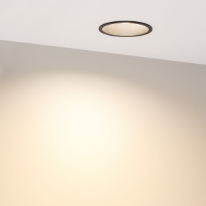 Встраиваемый светильник Arlight MS-BREEZE-BUILT-R82-9W Warm3000 (BK, 80 deg, 230V) (IP20 Металл) 036619(1)