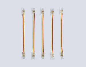 Соединитель гибкий двухсторонний Ambrella Light Illumination COB CCT 12/24V для лент 8mm (3 конт.) (5шт. в комплекте) GS7911