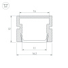 Профиль Arlight PDS-SM-2000 WHITE 044325