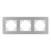Рамка на 3 поста алюминиевая Arlight FRM-AKIRY-AL-3-SR 049728