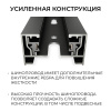 Шинопровод однофазный накладной/подвесной Apeyron в комплекте крепёж, токоввод, заглушка R45-08