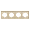 Рамка на 4 поста стеклянная Arlight FRM-OMALI-SFGS-4-GD 049719