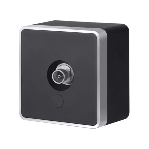 ТВ-розетка оконечная Werkel Gallant (черный с серебром) W5083034 4690389164750 a051158