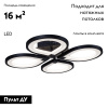 Потолочная светодиодная люстра iLedex Clover 6885/4 BK