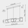 Подвесной светильник Modestyle MS.8040.900 BK