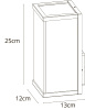 Уличный настенный светильник Arte Lamp Pot A1631AL-1BK