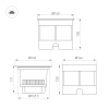Ландшафтный светильник Arlight LTD-DAFNA-GROUND-R160-16W Day4000 (SL, 10 deg, 230V) (IP67 Металл) 061197