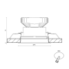 Корпус встраиваемого светильника SWG COMBO-42-BL 004183