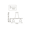 Подвесная люстра Lightstar Cone GW 757046