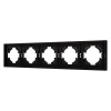 Рамка пластиковая на 5 постов Arlight FRM-TENDO-PL-5-BK 053852