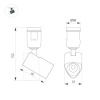 Трековый светильники Arlight ART-APRIORI-SPOT-TURN-R45-8W Warm3000 039287