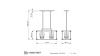 Подвесная люстра Lumina Deco Waldorf LDP 1140-8 BK+MD