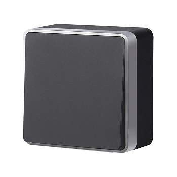 Выключатель одноклавишный Werkel Gallant (черный с серебром) W5010034 4690389163777 a051160