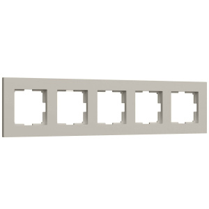 Рамка на 5 постов Werkel Slab (дымчатый софт) W0052917 4690389218477 a071630