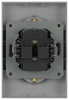 Розетка Эра Arktik 16-2107-03 без заземления двойная 2X2P 16А-250В алюминий Б0071683