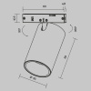 Трековый магнитный светильник Maytoni Focus Led TR187-1-5W2.7K-M-B