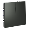 Выключатель двухклавишный Voltum S70 VLS020106 (титан)