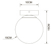 Настенно-потолочный светильник Arte Lamp Alcor A2224PL-1PB