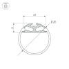 Профиль Arlight ROUND-D30-2000 ANOD 023860