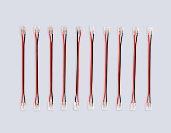 Соединитель гибкий двухсторонний Ambrella Light IlluminationCOB 12/24V для лент 8/10mm (2 конт.) (10шт. в комплекте) GS7895