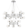 Подвесная люстра Crystal Lux LUXURY SP16+8 CHROME